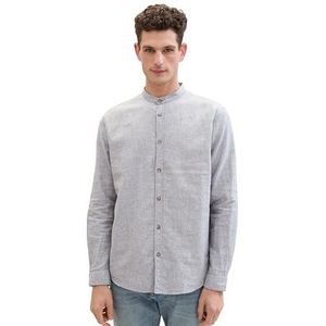 TOM TAILOR Herenhemd, 34607 - Smokey Olive Green Chambray, XL