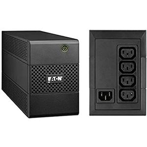 Eaton 5E500i ononderbroken stroomvoorziening (UPS) 500 VA 4 AC-uitgangen Line-Interactief - ononderbroken stroomvoorziening (USP) (500 VA, 300 W, 170 V, 264 V, 50/60 Hz, C13-koppeling)