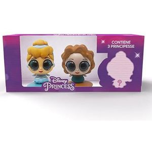 Sbabam, Disney Princess Toys, Disney-prinsessen poppen met glitterogen, 3 stuks, spellen voor kinderen aan de krantenkiosk, Disney prinsessen, Disney-gadget en cadeau voor meisjes met