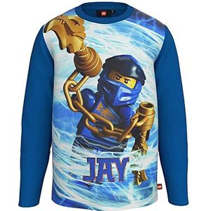 LEGO Ninjago Jungen Langarmshirt Kai Lloyd Cole Jay LWTaylor 116 T-Shirt, 557 Blauw, 98