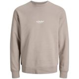 Jack & Jones - JJESoho - Sweatshirt - Lichtbruin / Wit