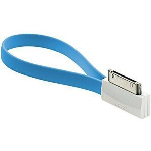 Vojo 706541-APP30-B kabel, USB, voor iPhone 3/3S/4/4S (30-polig, lichtend), blauw