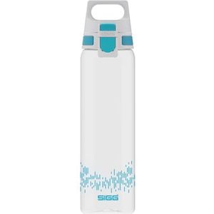 SIGG Total Clear ONE MyPlanet™ Aqua drinkfles (0,75 l), BPA-vrije en lekvrije drinkfles, onbreekbare sportdrinkfles van Tritan met fruitfilter