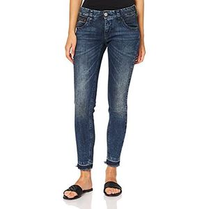 Herrlicher Dames Touch Cropped Slim Jeans, blauw (Open Up 766), 24W