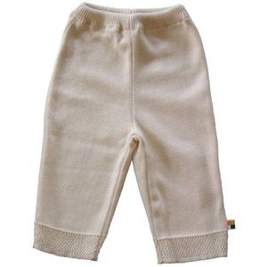 loud + proud 413 - Gebreide broek van 100% biologisch katoen, naturel, (Beige), 50/56 cm