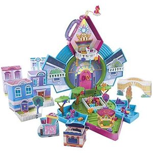 My Little Pony-miniwereld fanta-magisch kristallen minischitterhuis-speelgoed - Speelset met 5 verzamelfiguren, kinderen vanaf 5 jaar