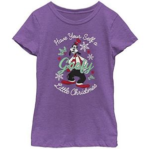 Disney Mickey Classic Have A Goofy Christmas Girls T-shirt, Purple Berry, XS, Purple Bes, XS, Paarse bes, XS