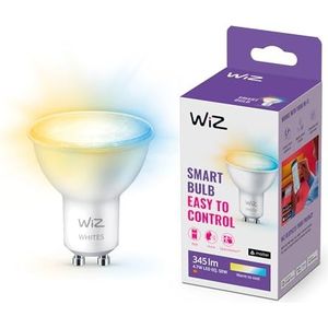 WiZ Spot GU10 - Warm- tot Koelwit Licht - Slimme LED Lamp - 50 W - Verbind met Wi-Fi - Gemakkelijk te Bedienen
