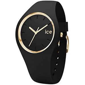 Ice-Watch - ICE glam Black - Dames zwart horloge met siliconen band - 000982 (Small)