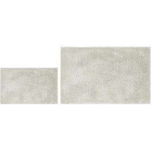 andiamo Florida Badmat, antislip, wasbaar, douchemat, set van 2, 40 x 60 cm + 60 x 100 cm, beige