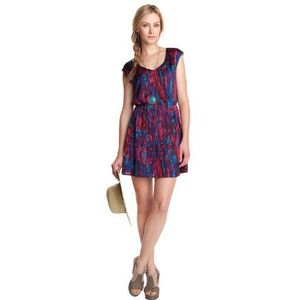 ESPRIT DE Corp damesjurk (mini), all-over print E01559, meerkleurig (655 Hot Pink), 36