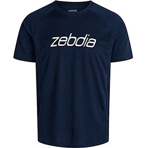 ZEBDIA Heren Sport T-Shirt/Front Print Navy