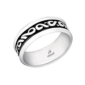 Cupid Ring Roestvrij Staal Unisex Dames Heren Ringen, Zilver, Wordt Geleverd In Sieraden Geschenkverpakking, 9240968