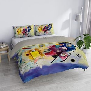 Italian Bed Linen ARTE AR105 Beddengoedset met digitale print, volledige afdekking, tweepersoonsbed