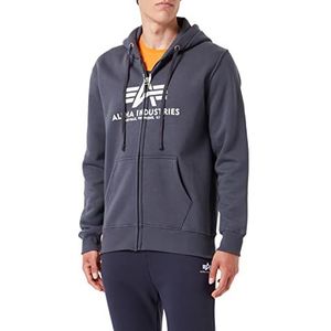 Alpha Industries Basic Zip Hoody voor heren Greyblack