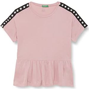 United Colors of Benetton meisjes t-shirt, Roze 223, 130 cm