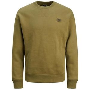 JACK&JONES PLUS Jcoclassic Twill Sweat Crew Neck N Pls Pullover voor heren, Olive Branch, 4XL