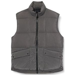 Armani Exchange Heren The Grid, Back geborduurd logo, Gilet Style Down Waistcoat, Eiffeltoren, XL