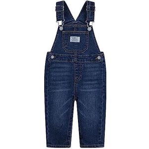 Levi's LVN Denim Shortall 6ed533 tuinbroek voor jongens, blauw (Por Vida), 3 Maanden