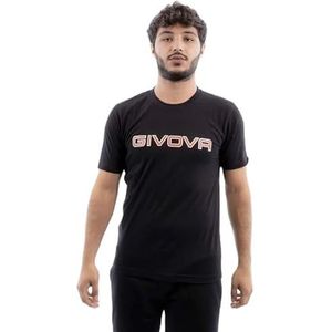 GIVOVA T-shirt van katoenen spot, Zwart, 4XL