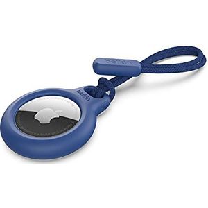 Belkin AirTag houder met bandje (stevige, beschermende houder voor Air Tag, accessoire dat beschermt tegen krassen), blauw