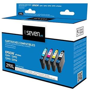 Seven Life Compatibel met Epson Frees T2996, 4 patronen
