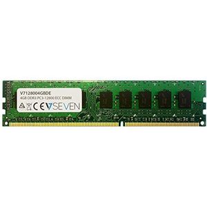 V7 V7128004GBDE Desktop DDR3 DIMM werkgeheugen 4GB (1600MHZ, CL11, PC3-12800, 240pin, 1.5V, ECC)