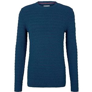 TOM TAILOR Uomini Gebreide trui 1028461, 27949 - Ultra Marine Blue Melange, XXL