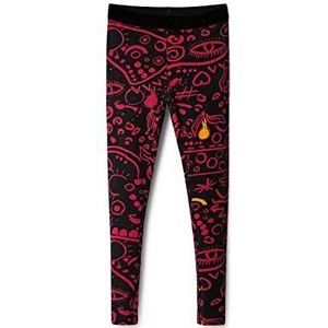 Desigual Clementina Bodystocking Legging voor meisjes, zwart, 6 Jaar Slank