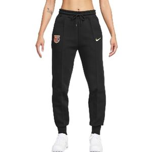 Nike Broek Fc Barcelona Dames Sportswear Tch FLC Mr Jggr, Black/Club Gold, FN8430-010, L