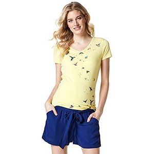 ESPRIT Maternity Dames Ss Zwangerschaps-T-shirt, geel (Light Yellow 745), XS