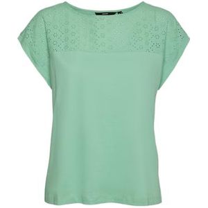 VERO MODA Dames Vmkaya Ss O-Neck JRS Ga Top, katydid, S