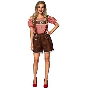 Boland 84551 - kostuum Bettina, leren broek en blouse, Beierin, voor dames, Oktoberfest, kostuum, carnaval, themafeest