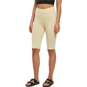 Urban Classics Dames Dames Dames Organic Stretch Jersey Cycle Yoga Shorts Soft Yellow, M