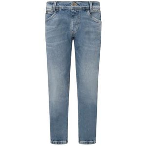 Pepe Jeans Tapered Jeans voor heren, Blauw (Denim-mn5), 33W / 34L