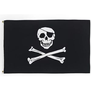 Piratenvlag 90x60 cm - Piratenvlag 60 x 90 cm - Banner 2x3 ft Hoge kwaliteit - AZ FLAG