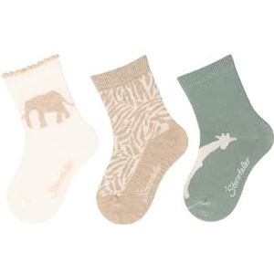 Sterntaler Meisjessokken (verpakking van 3), ecru, 18 EU