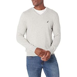 Nautica Men's V-Neck Sweater Grey Heather Small