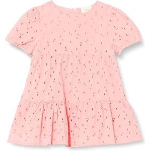 s.Oliver Junior Baby Girls jurk met gatenborduurwerk, roze, 80, roze, 80 cm