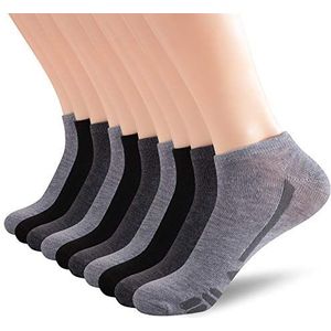 Fila Men's Racing Striped No Show Socks, Grey Multi, One Size