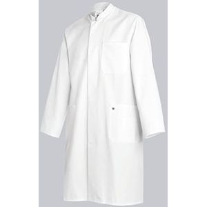 BP 1626-485 herenmantel van duurzaam gemengd weefsel, wit, maat 44l