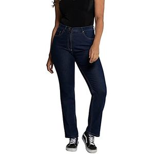 Ulla Popken dames Regular Fit Stretch Straight Jeans, blauw (Bleached 92), 60