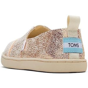 TOMS Alpargata Loafer Flat voor meisjes, Goud Crackle Folie