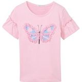 TOM TAILOR T-shirt voor meisjes, 35247 - Fresh Summertime Pink, 104/110 cm