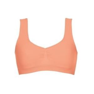 Trigema Damesbustier van microvezel - naadloos - hals- en armuitsnijding met rubber - 512311, apricot, M