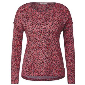 Cecil Dames shirt met lange mouwen met paisley-patroon, Cosy Coral, L