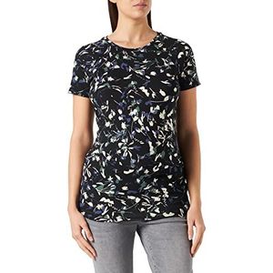 Noppies Dames Tee Nursing Short Sleeve Allover Print Kelso T-shirt, Blue Graphite., 40