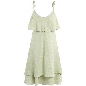 myMo Damesjurk met volant 12522860-MY01, lichtgroen, XS, Jurk met volant, XS