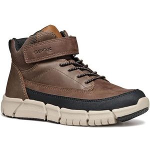 Geox Jongens J Flexyper Boy A Sneakers, Dk Brown, 28 EU