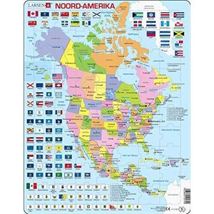 Noord-Amerika Politiek Puzzel (70 stukjes) - Leer de Geografie
